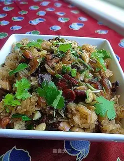 Raw fried glutinous rice