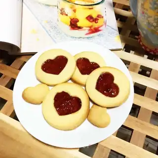 Sweet jam cookies