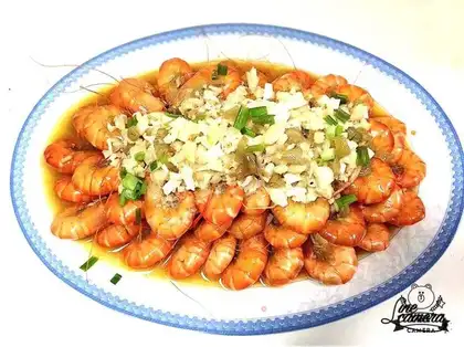 Gold garlic shrimp
