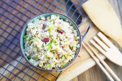 Onion meat and rice