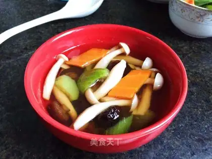 Smelt mushroom soup