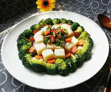 The broccoli is frozen with cheese