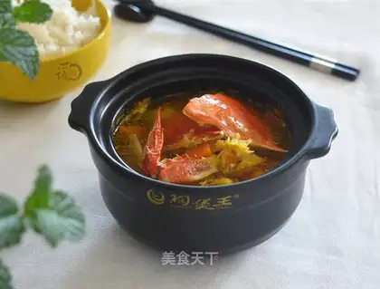 Crab soup with cream