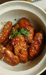 Red chicken wings