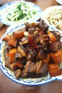 Red meat, carrots
