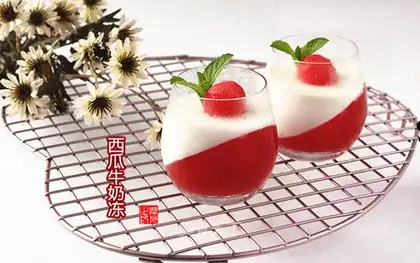 Watermelon milk freeze
