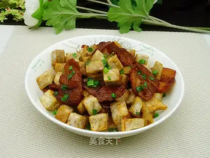 Potato fried meat