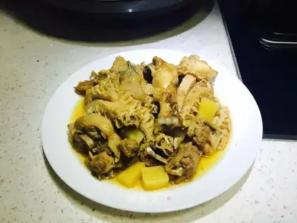 Garlic cow belly chicken