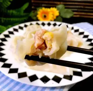 Shrimp corn dumplings