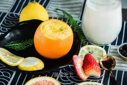 Orange milk eggcake