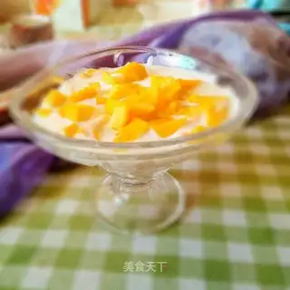 Peach yogurt