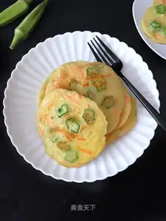 Autumn egg pancakes
