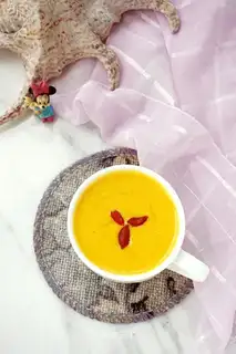 Milk pumpkin soup