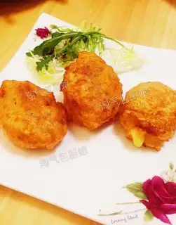 Cheese and shrimp