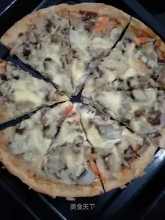 Beef pizza
