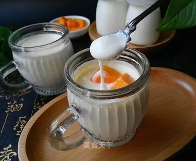 Home-made ols and yogurt