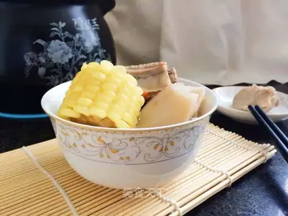 Lian's corn chop soup