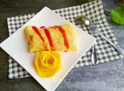 Mango omelet