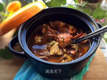 Crab stew tofu