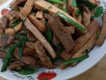 Beef fried bean beans
