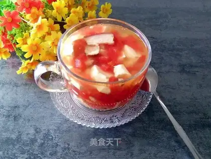 Tomato tofu soup