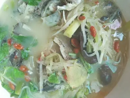 Double silkfish soup