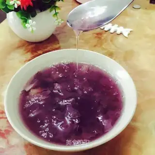 Purple potato silver ear soup