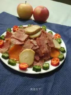 Bacon fried abalone