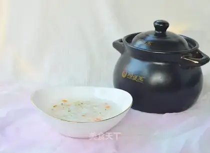 Rice and vegetable congee