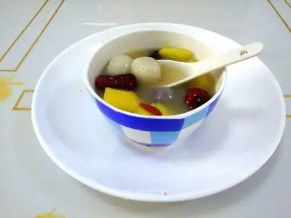 Fruit and soup