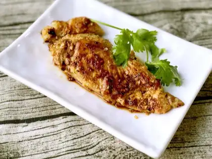 Grinch chicken steak