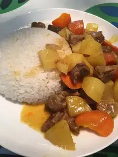 Curry beef rice
