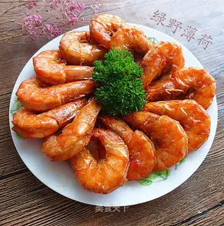 Shrimp with oil