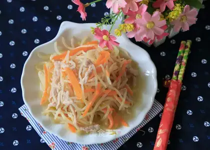 Green bean sprouts of veal