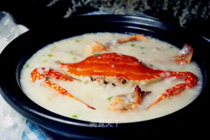 Crab porridge