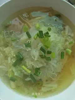 Cabbage fan soup