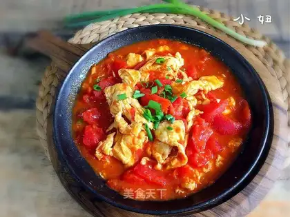 Tomato fried eggs