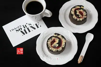 Black Tornado cake roll