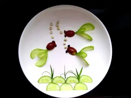 The cucumber date platter