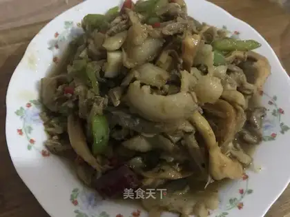 Mushroom fried meat