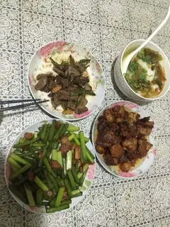 Garlic fried meat