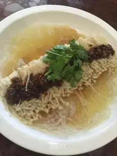 A fan of golden mushrooms