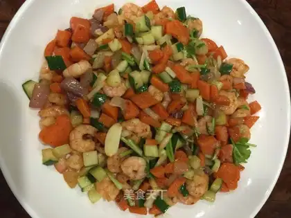Vegetable-dry shrimp
