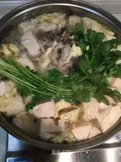 A tofu soup