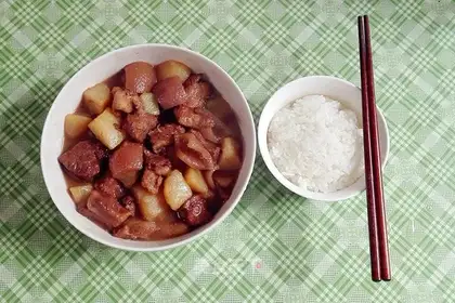 Potato red meat