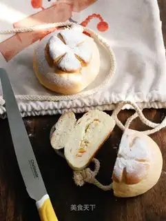 Orange cheese tomato bread