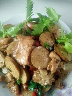 Bean-skinned fried meat