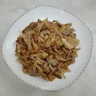 Dry the fried meat