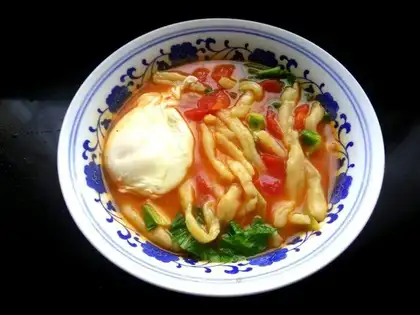 Tomato bag egg noodles