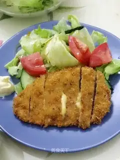 Gold cheese pork chops